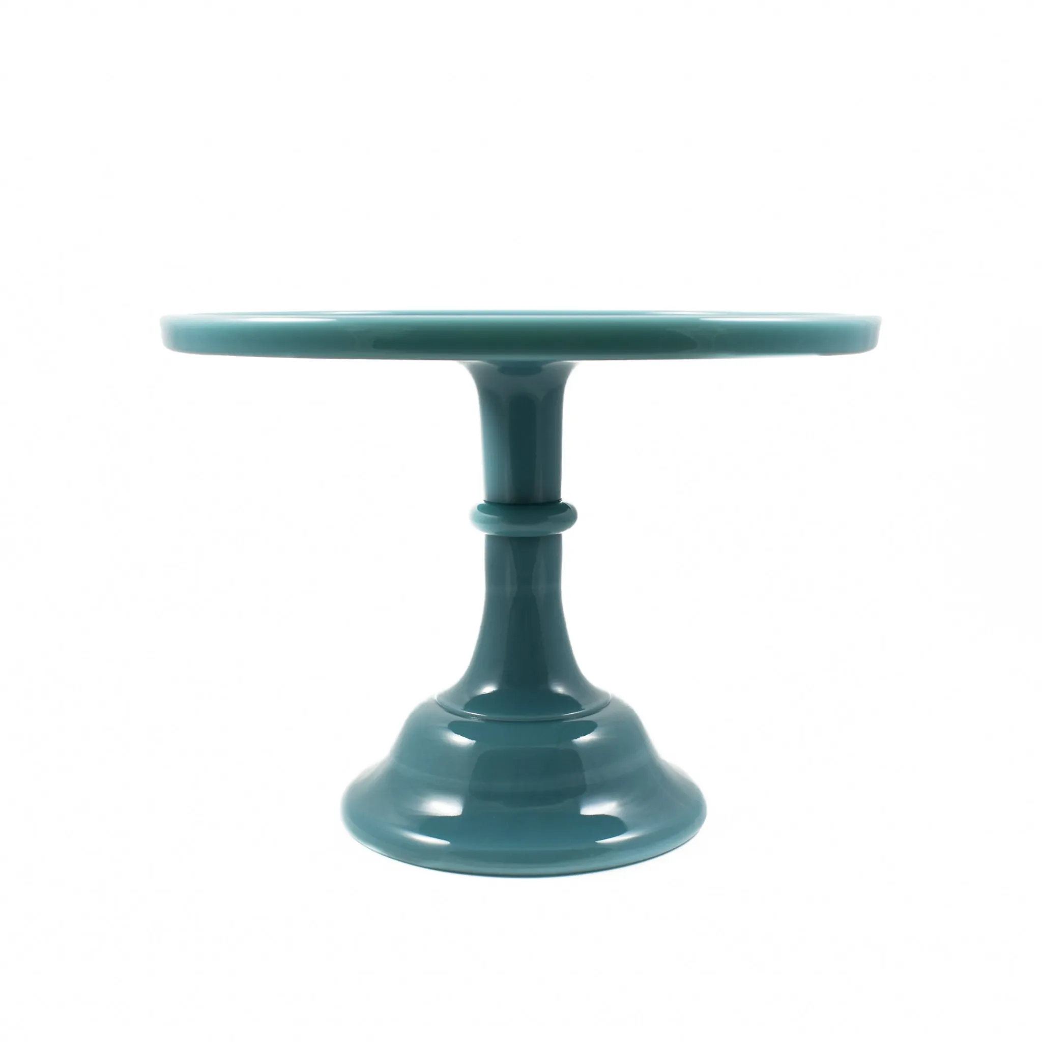 New Georgia Blue Milk Glass Cake Stand 10" Tableware Brands|American Ingredients