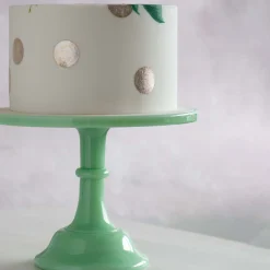 Best Jade Milk Glass Cake Stand American Ingredients|Serveware