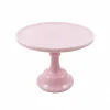 Discount Pink Milk Glass Cake Stand 10" Serveware|American Ingredients