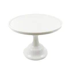 Hot White Milk Glass Cake Stand American Ingredients|Serveware