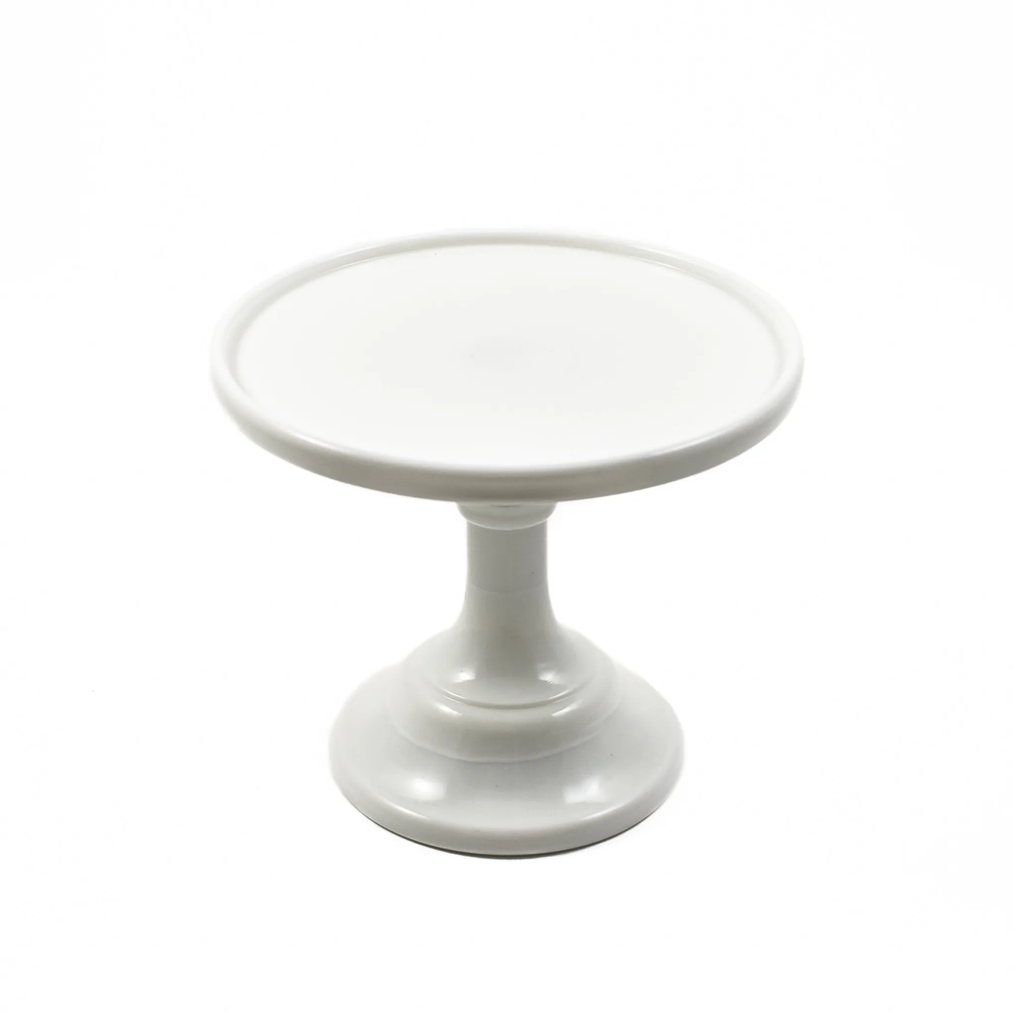 Hot White Milk Glass Cake Stand American Ingredients|Serveware