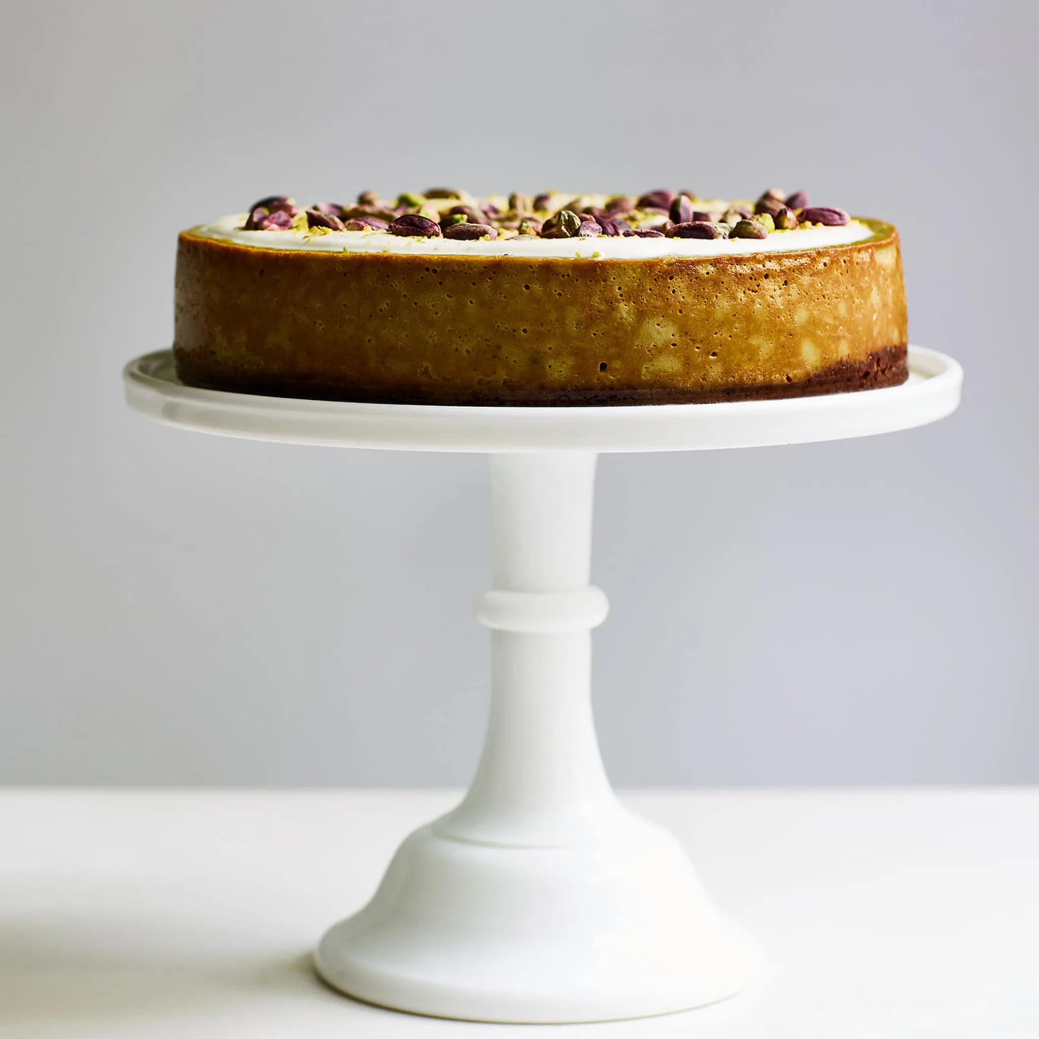 Hot White Milk Glass Cake Stand American Ingredients|Serveware