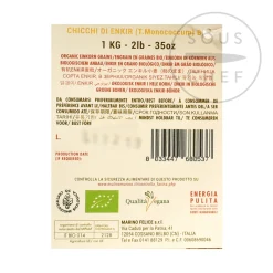 Online Organic Enkir (Einkorn) Spelt Grain, 1kg Ingredients Brands|Italian Ingredients