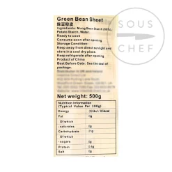 Mung Bean Starch Sheets, 500g Ingredients Brands|Chinese Ingredients