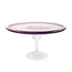 Discount Murano Glass Amethyst Cake Stand, 25cm Tableware Brands