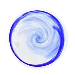 Outlet Murano Glass Blue Cake Stand, 25cm Tableware Brands