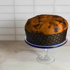 Outlet Murano Glass Blue Cake Stand, 25cm Tableware Brands