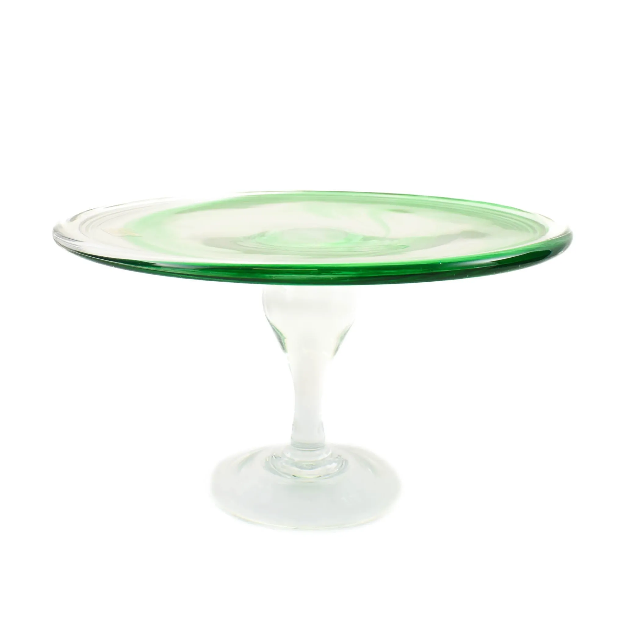 Discount Murano Glass Green Cake Stand, 25cm Tableware Brands
