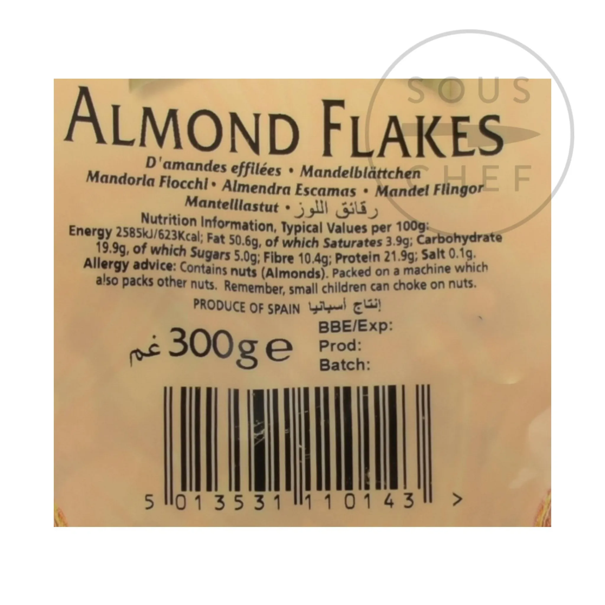 Sale Flaked Almonds, 300g Ingredients Brands|Indian Ingredients