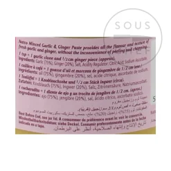 Garlic & Ginger Paste, 190g Indian Ingredients|Sauces & Condiments