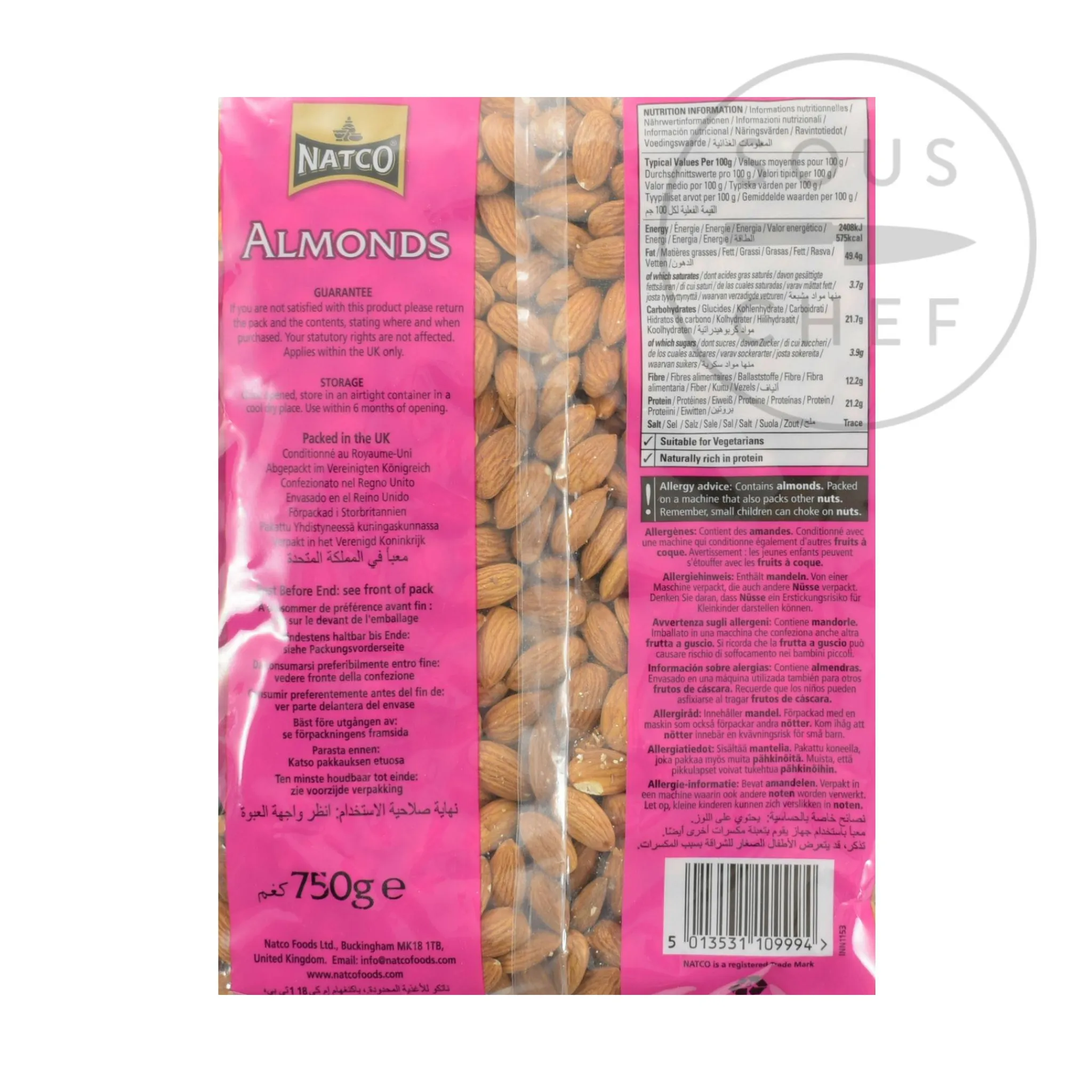 Best Whole Almonds, 750g Ingredients Brands|Indian Ingredients