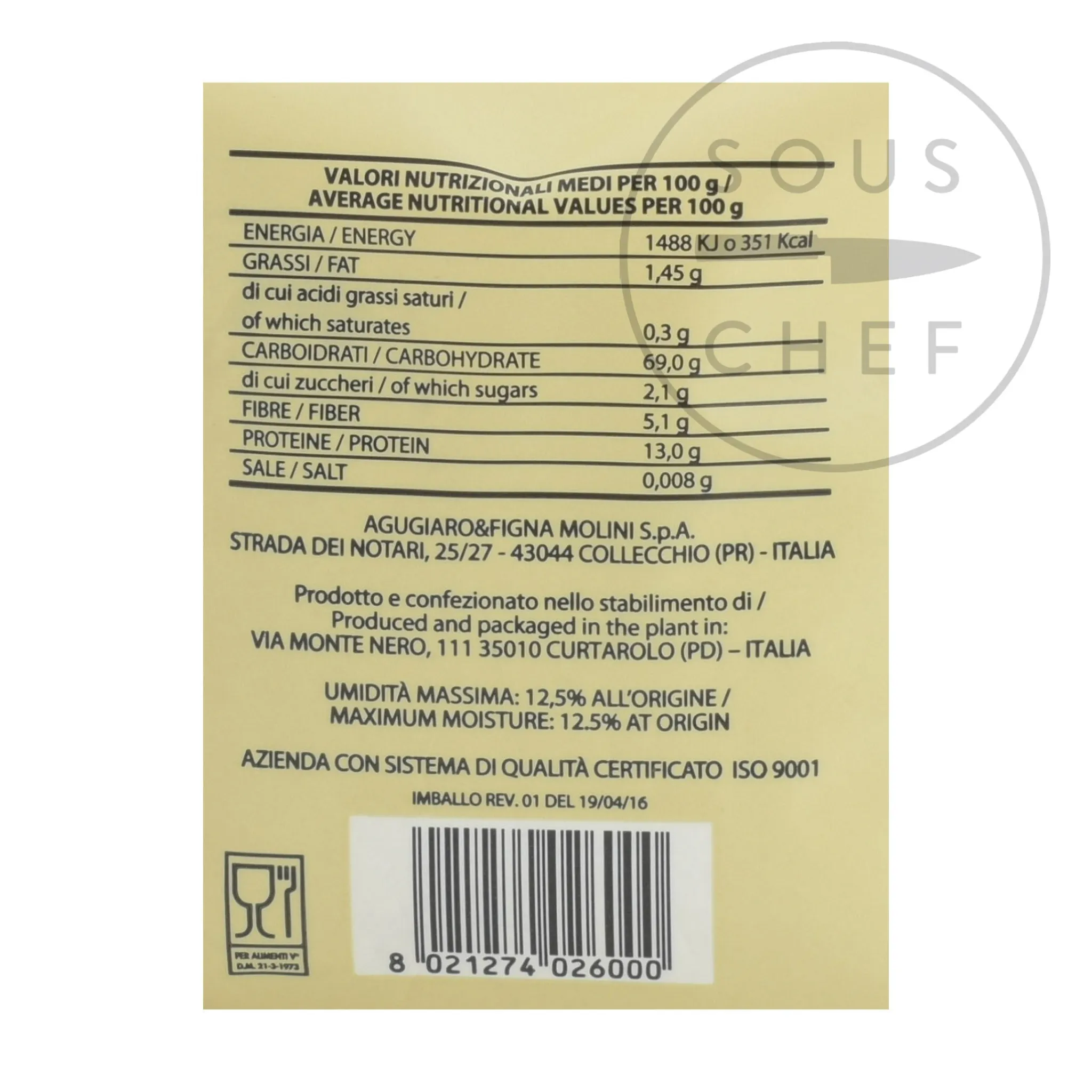 New Naturkraft Dried "Mother" Yeast Dough Improver, 500g Ingredients Brands|Italian Ingredients