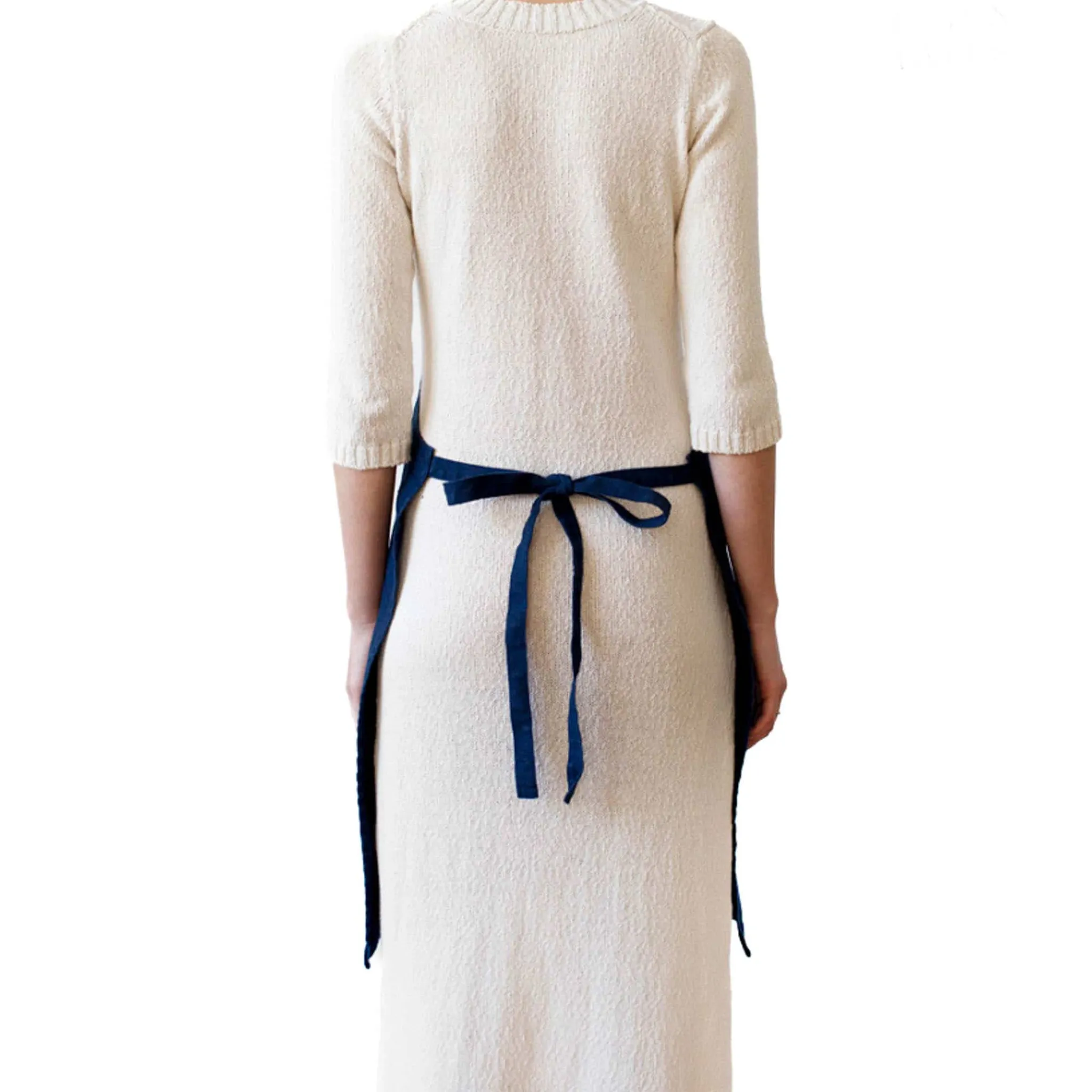 Online Navy Daily Linen Apron Kitchen Textiles & Clothing