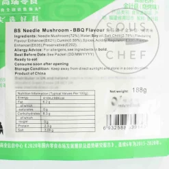 Sale Needle Mushroom Snack BBQ Flavour, 188g Ingredients Brands|Chinese Ingredients