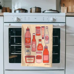 Hot Saucy Tea Towel Kitchen Textiles & Clothing