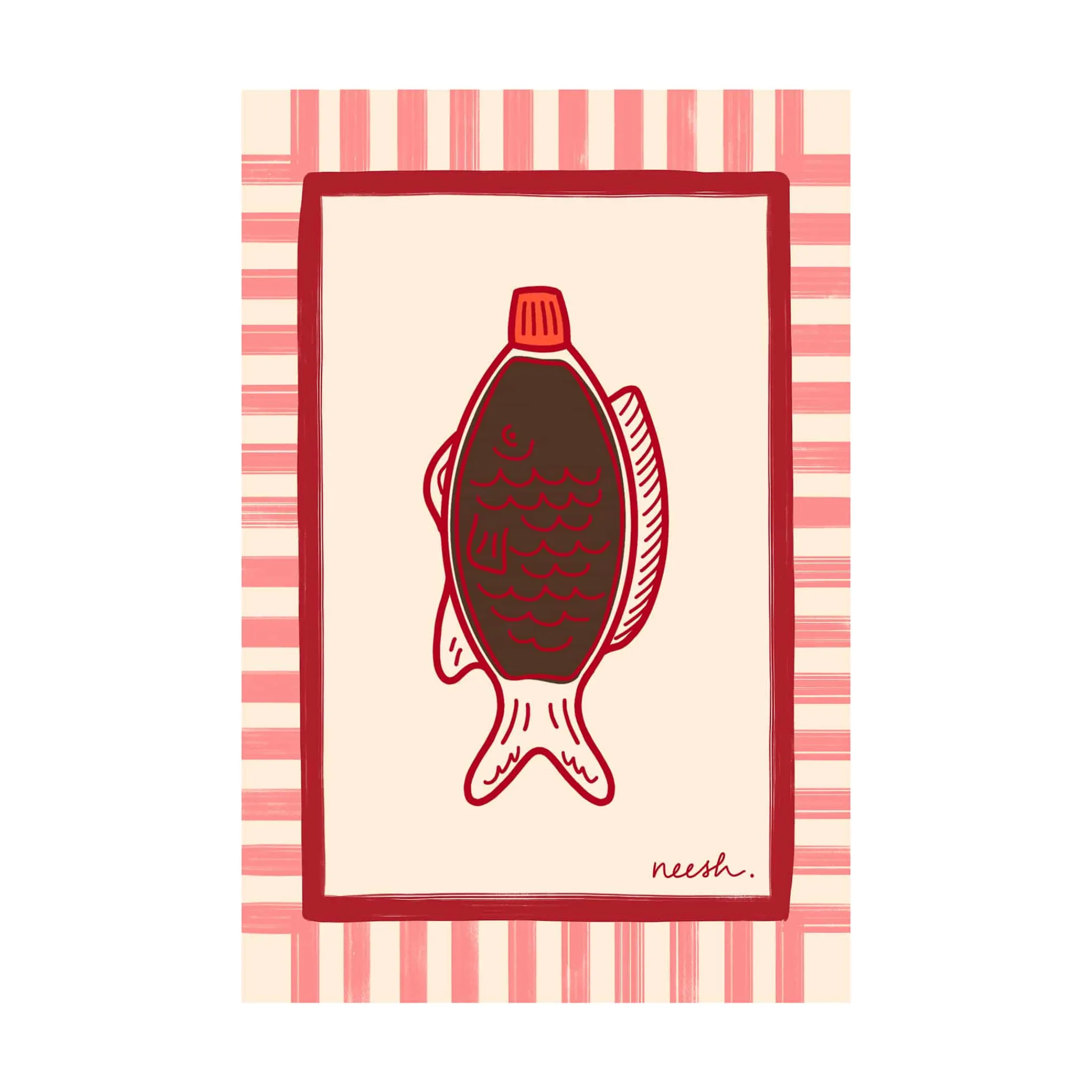 Hot Soy Sauce Tea Towel Kitchen Textiles & Clothing