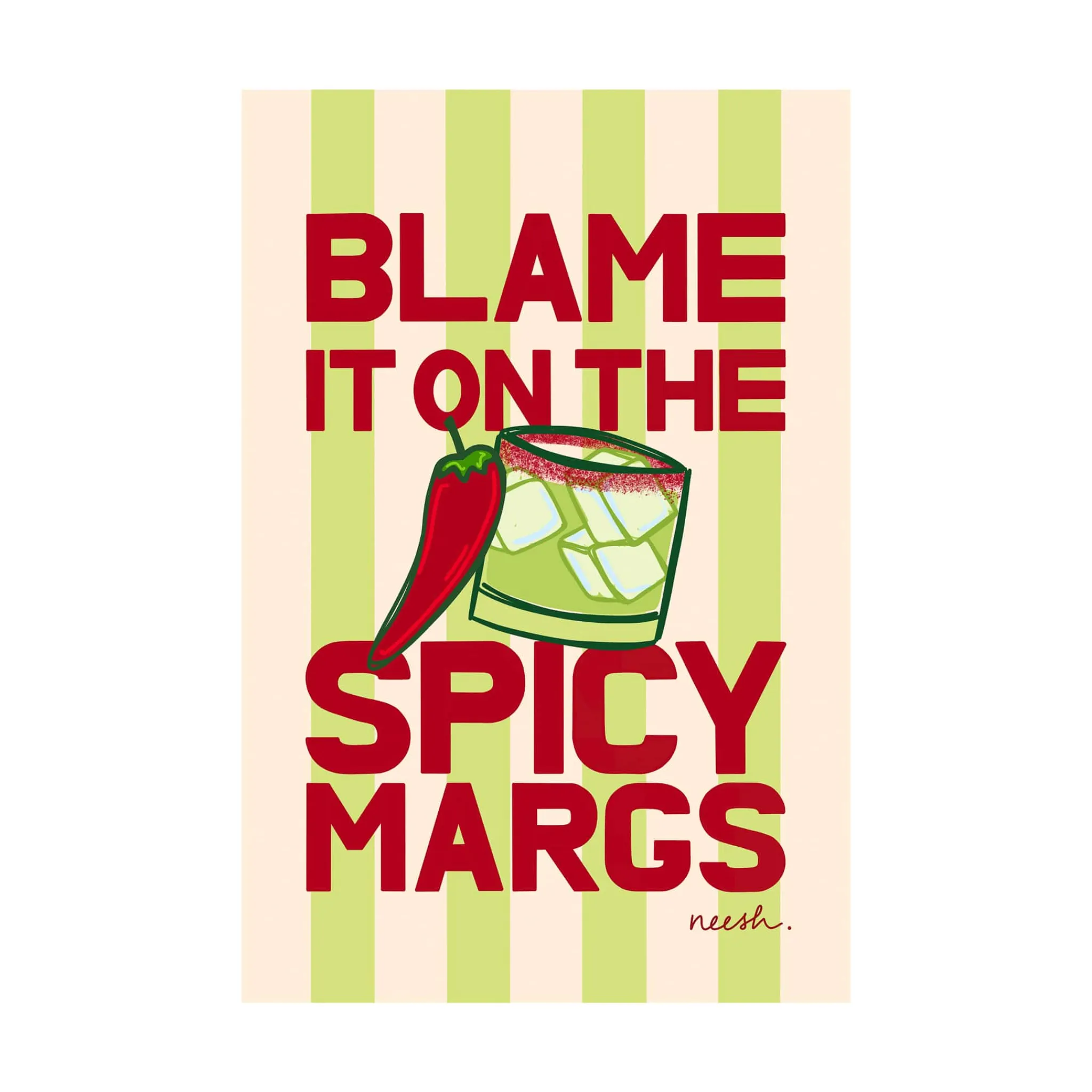 Spicy Margs Tea Towel Kitchen Textiles & Clothing