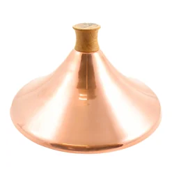 Clearance Copper Tagine with Spun Iron Base, 7 litre Made In The Uk|Pots & Pans