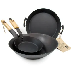 Outlet Spun Iron Wok 13" Made In The Uk|Pots & Pans