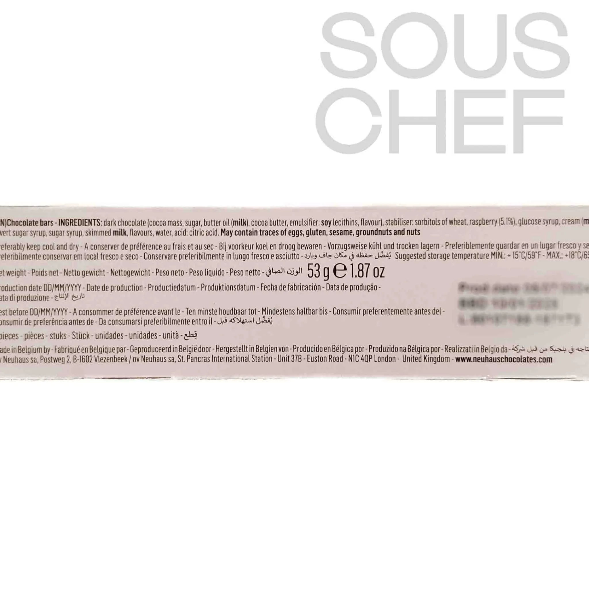 Sale Dark Chocolate Raspberry Bar, 50g Ingredients Brands|Chocolate & Sweets