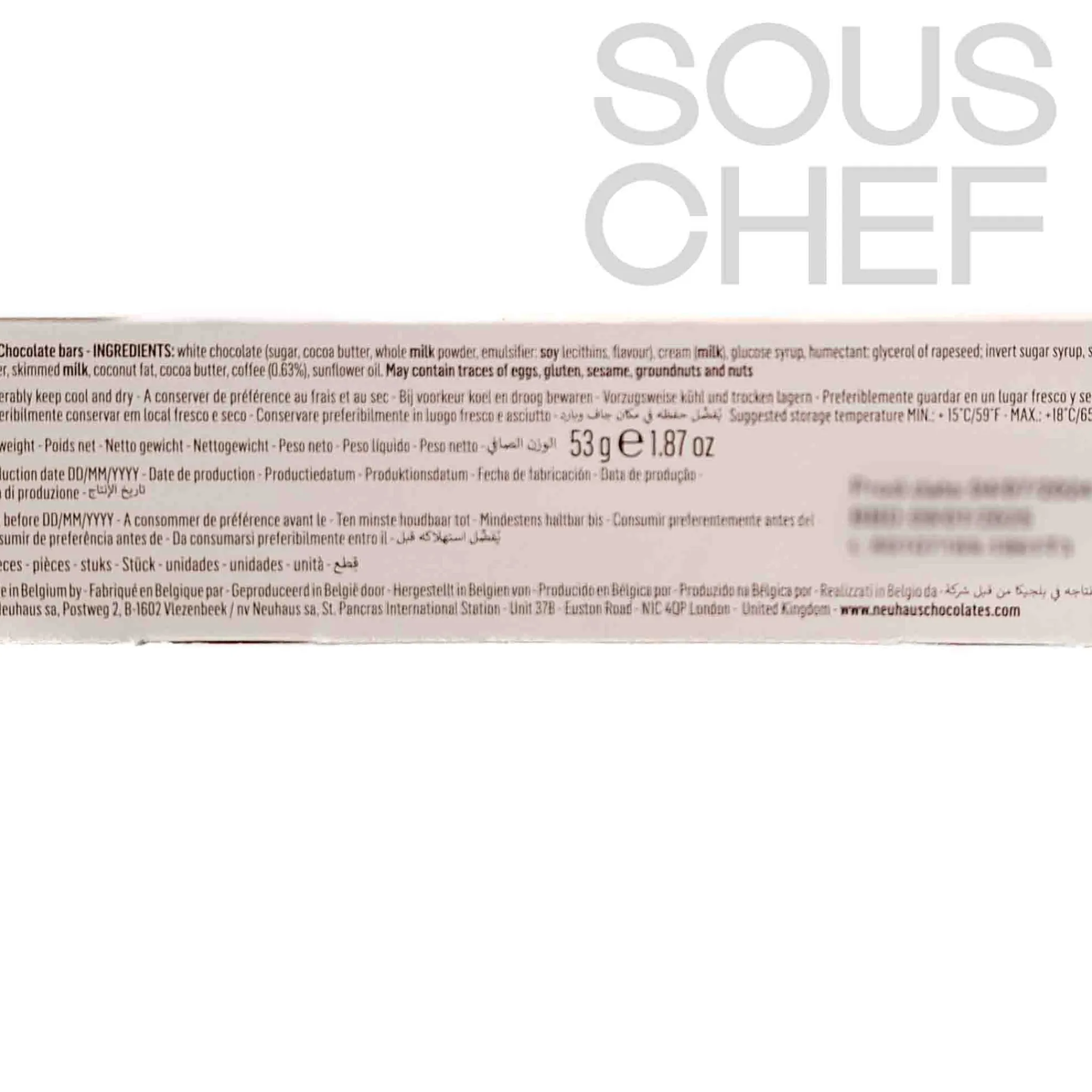 Clearance White Chocolate Mocha Bar, 50g Chocolate & Sweets|Ingredients Brands