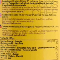 Fig Vinegar, 200ml Ingredients Brands|French Ingredients