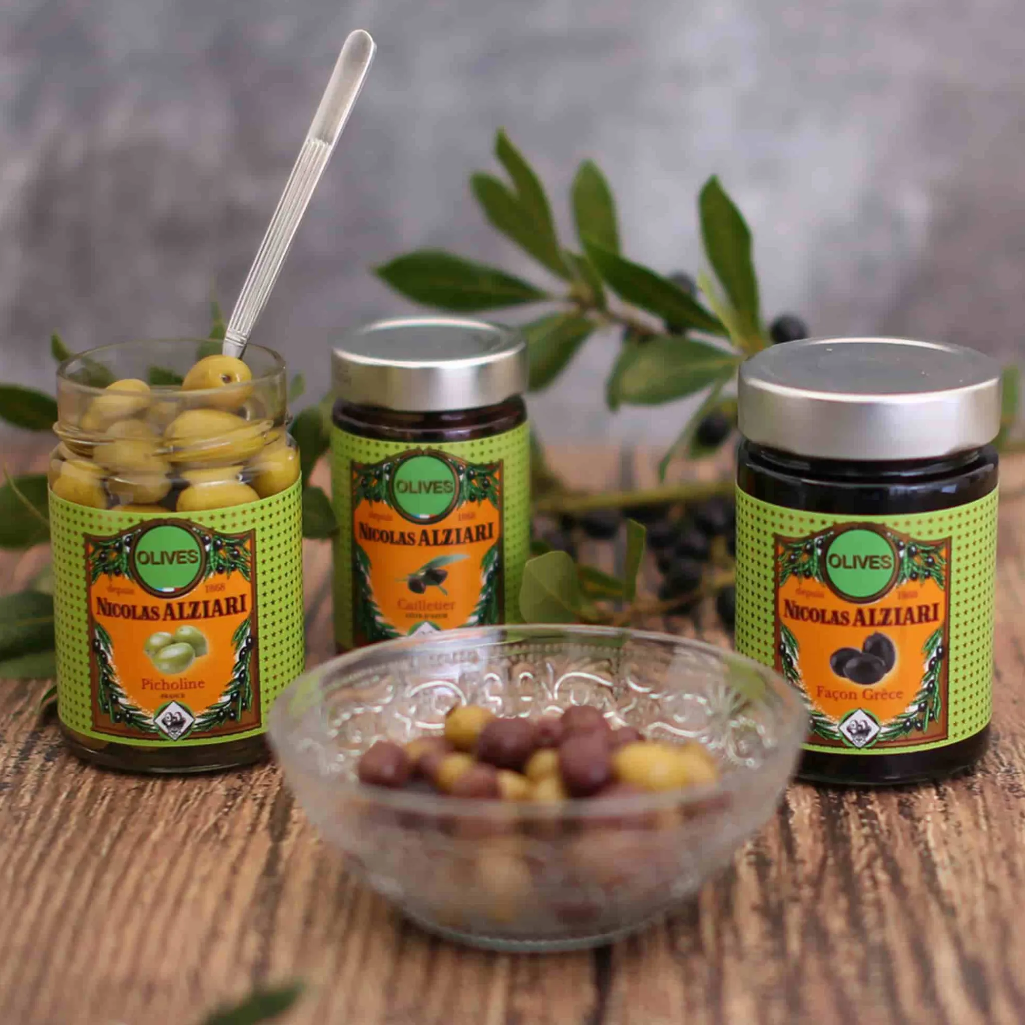 Clearance Green Picholine Olives, 200g French Ingredients|Snacks
