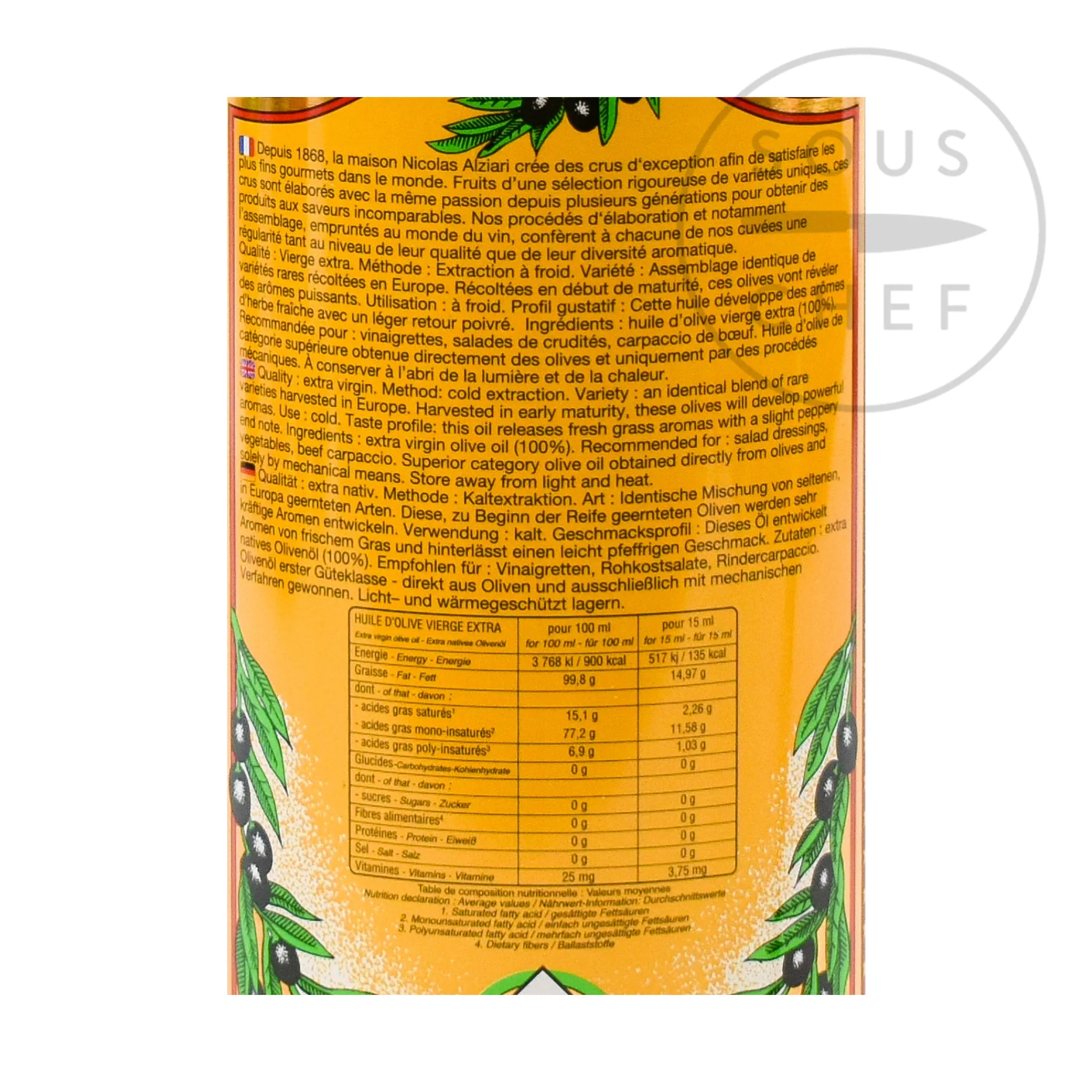 Outlet Provence Fruity & Intense Cuvee Pauline Olive Oil, 500ml Ingredients Brands|French Ingredients