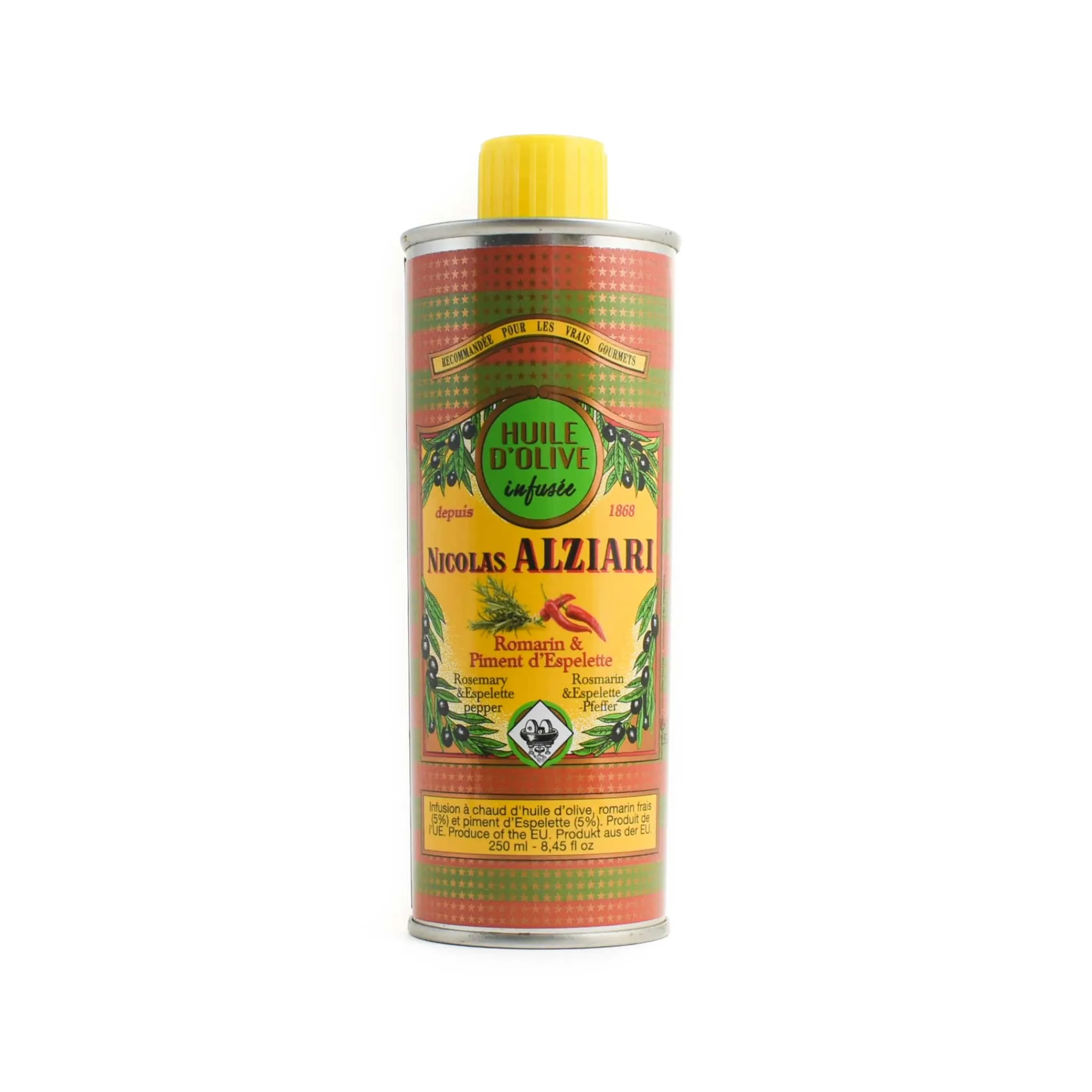 Discount Rosemary & Espelette Pepper Olive Oil, 250ml Ingredients Brands|French Ingredients