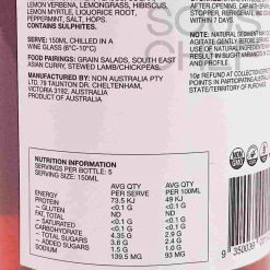New 5 Lemon Marmalade & Hibiscus Alcoholic Wine, 750ml Ingredients Brands|Drinks