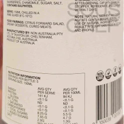 Hot 1 Salted Raspberry & Chamomile Alcoholic Wine, 750ml Ingredients Brands|Drinks