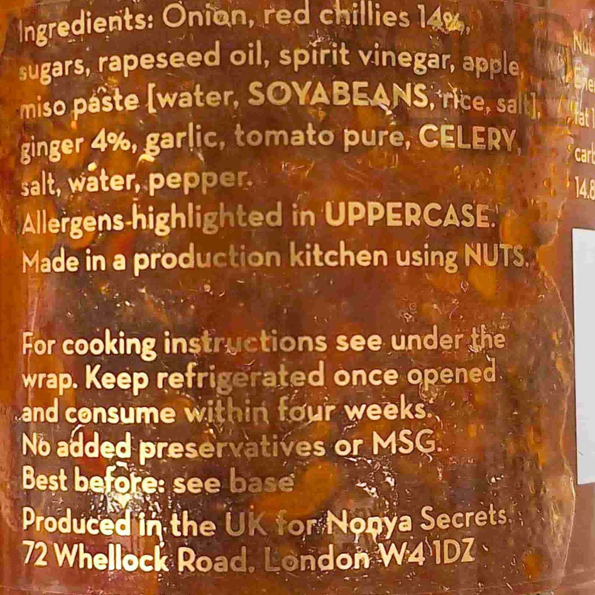New Chilli & Ginger Sauce, 170g Ingredients Brands|Southeast Asian Ingredients