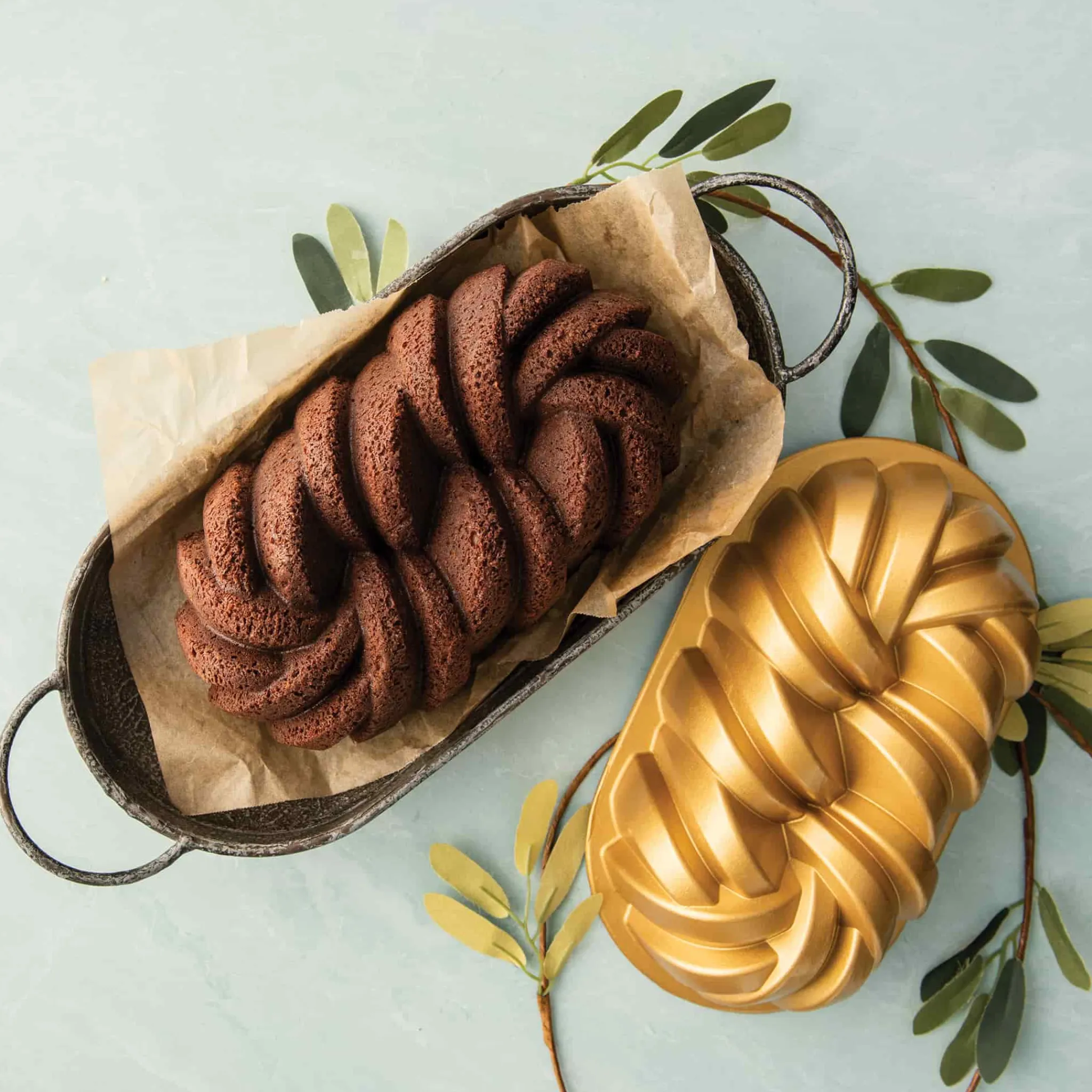 New Gold Braided Loaf Pan Baking Supplies & Equipment