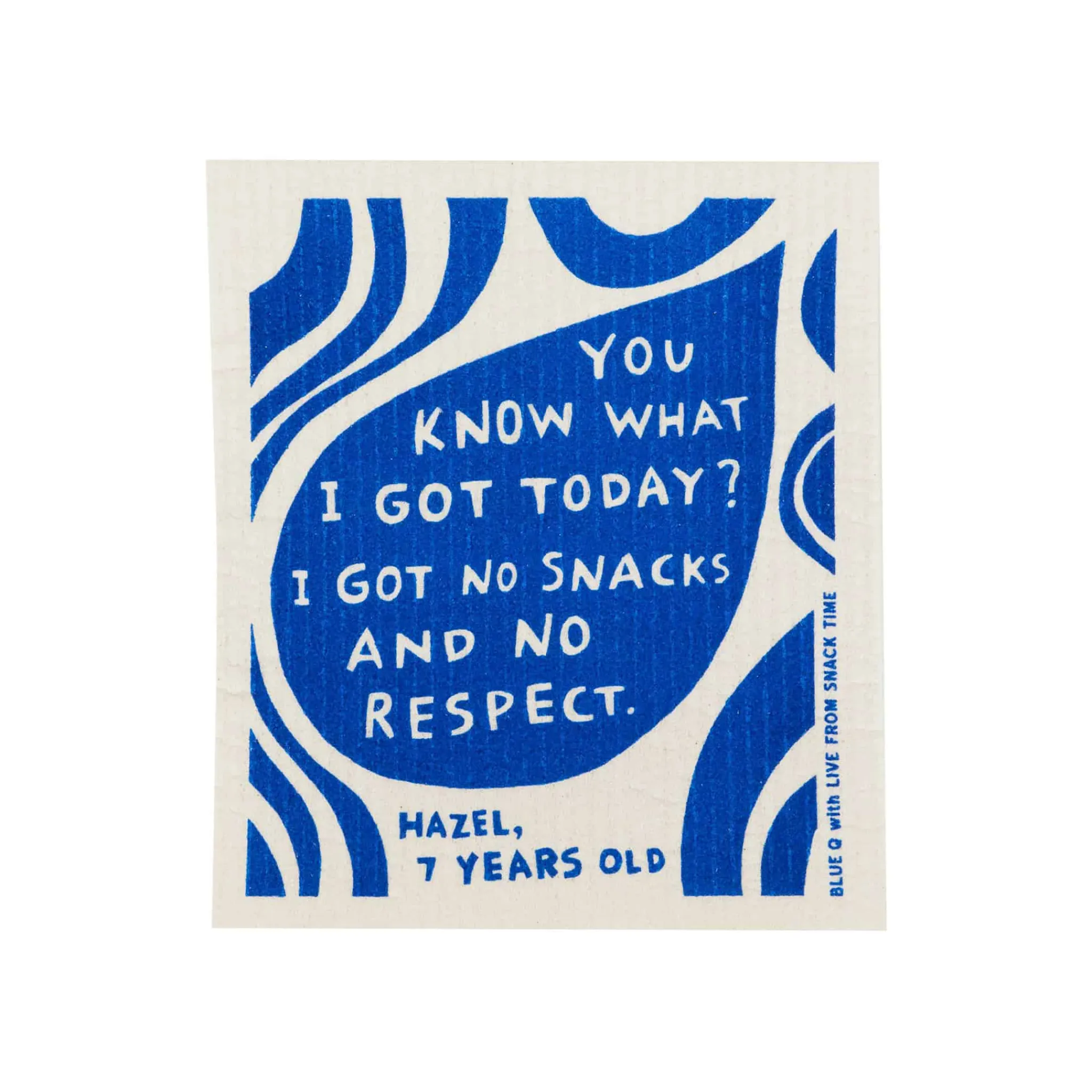 Online No Snacks No Respect Swedish Compostable Dishcloth Kitchen Textiles & Clothing