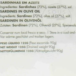 Best Sardines in Olive Oil, 125g Ingredients Brands|Tinned Fish & Seafood