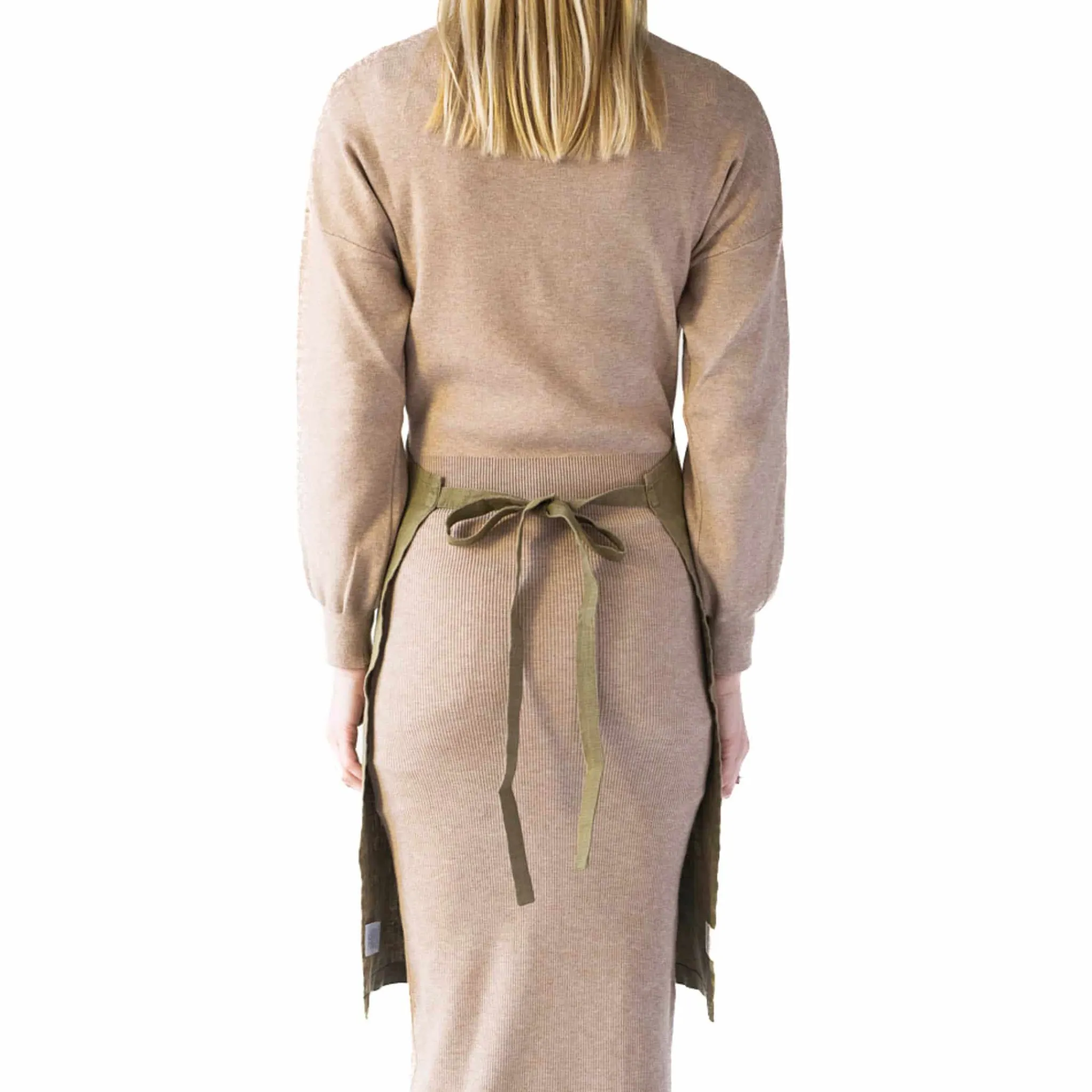 Clearance Olive Daily Linen Apron Kitchen Textiles & Clothing