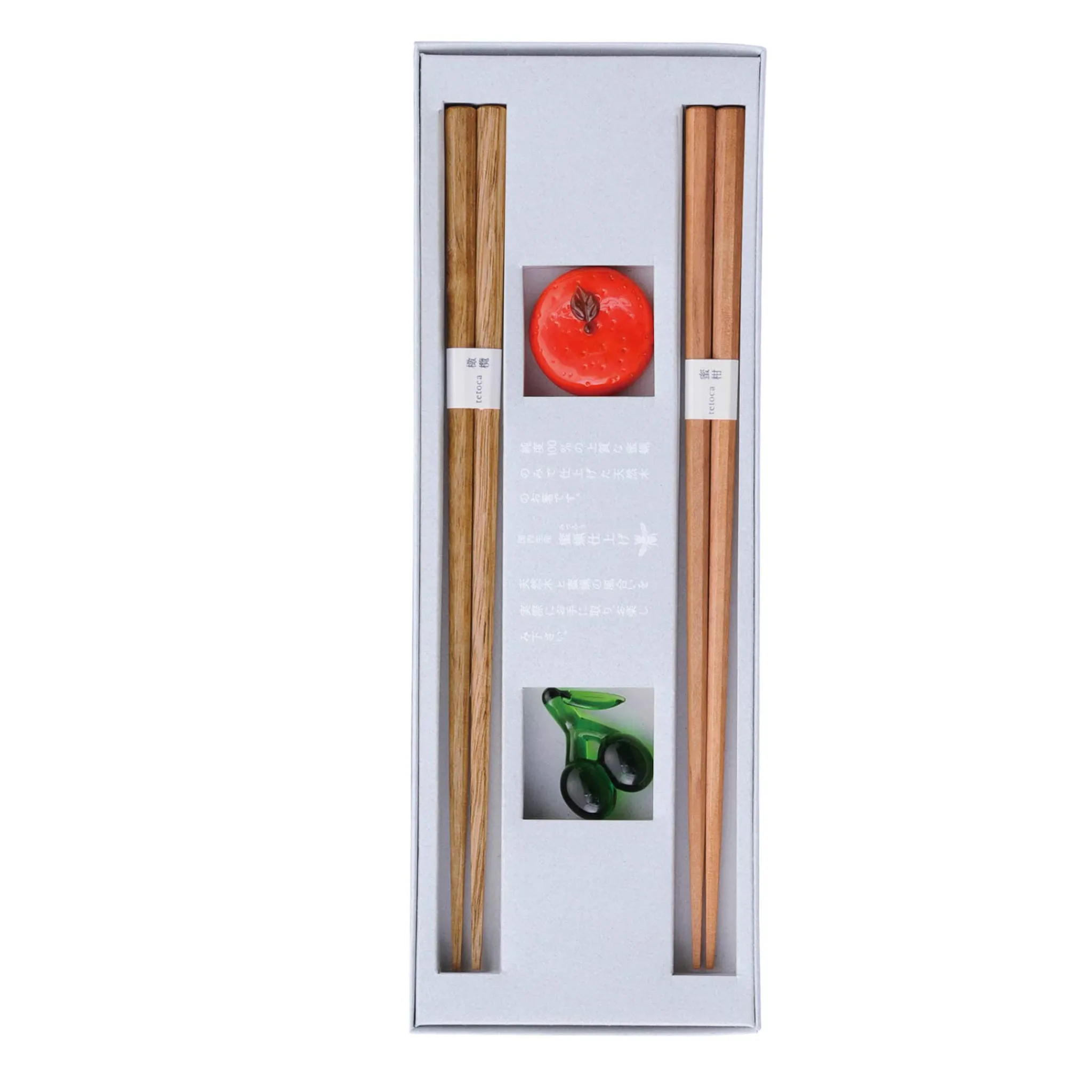Best Olive & Mandarin Wood Chopstick Gift Set with Rests, 18cm Tableware Brands|Japanese Ingredients
