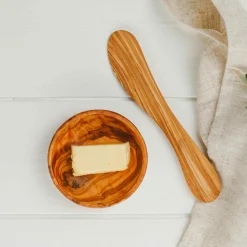 Olive Wood Butter Knife, 19cm Middle Eastern Ingredients|Cutlery