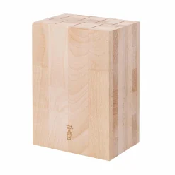 Clearance Beechwood Knife Block, 9 Slot Kitchen Knives