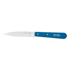 Clearance No 113 Blue Beechwood Handle Serrated Paring Knife, 10cm Kitchen Knives