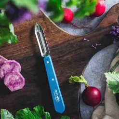 New No 115 Blue Beechwood Handle Peeler, 6cm Kitchen Tools & Utensils