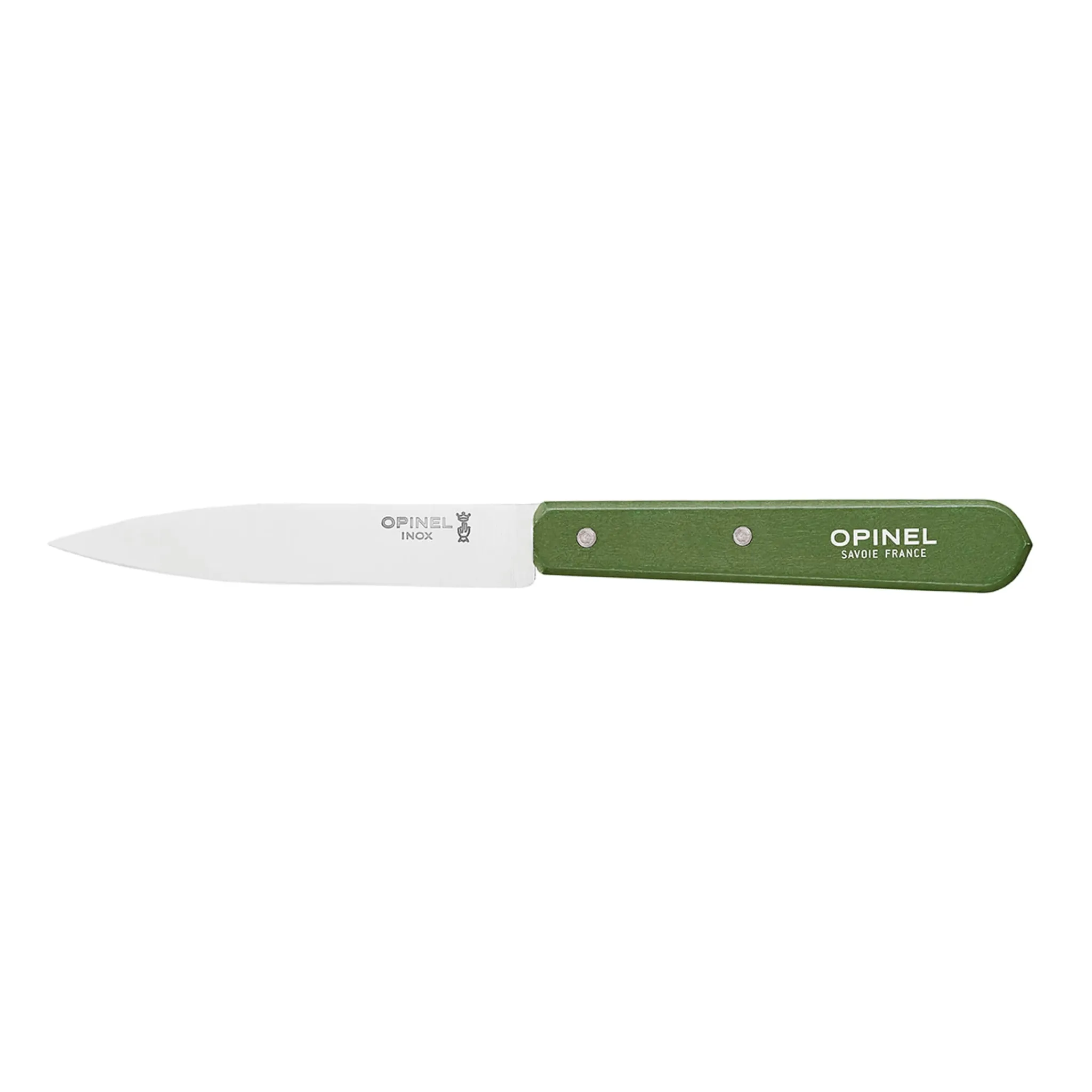 Outlet No 112 Khaki Beechwood Handle Paring Knife, 10cm Kitchen Knives