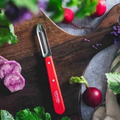 Outlet No 115 Red Beechwood Handle Peeler, 6cm Kitchen Tools & Utensils
