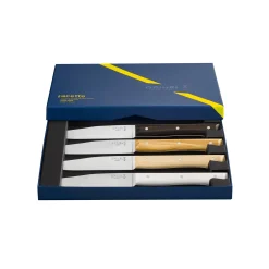 Outlet Set of 4 Facette Mixed Wood Table Knives Kitchen Knives