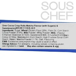 Outlet Matcha Cocoa Crisps Rolls, 50g Chinese Ingredients|Cakes & Bakery