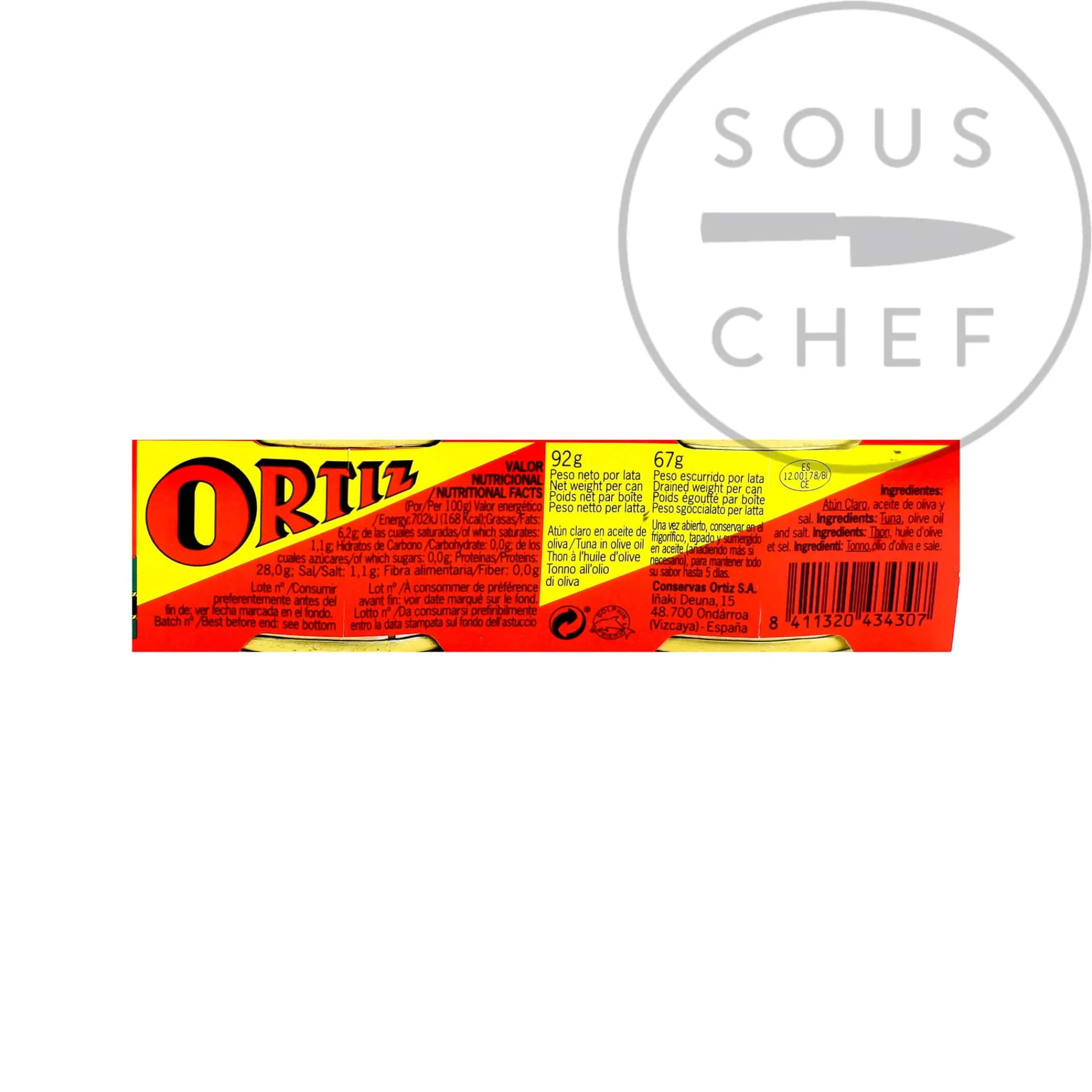 Discount Yellowfin Tuna in Olive Oil, 3 x 92g Multipack Spanish Ingredients|Tinned Fish & Seafood