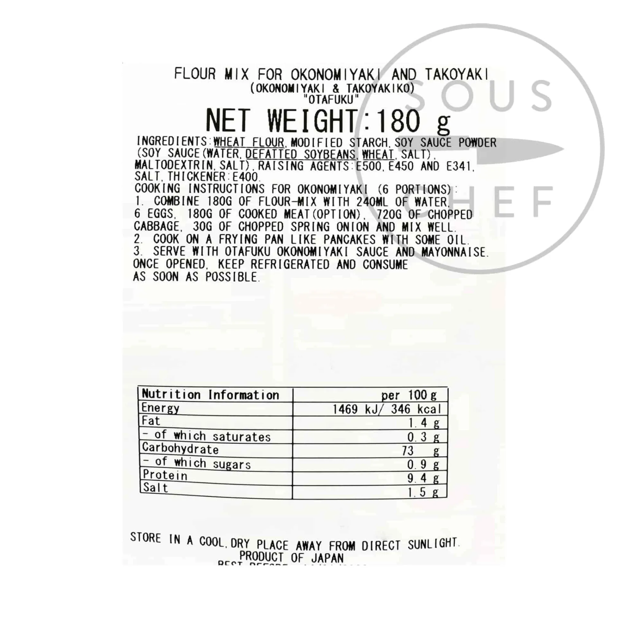 Clearance Okonomiyaki Takoyaki Powder, 180g Ingredients Brands|Japanese Ingredients