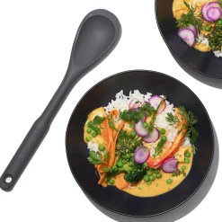 Clearance Grey Silicone Chop & Stir Cooking Spoon Kitchen Tools & Utensils