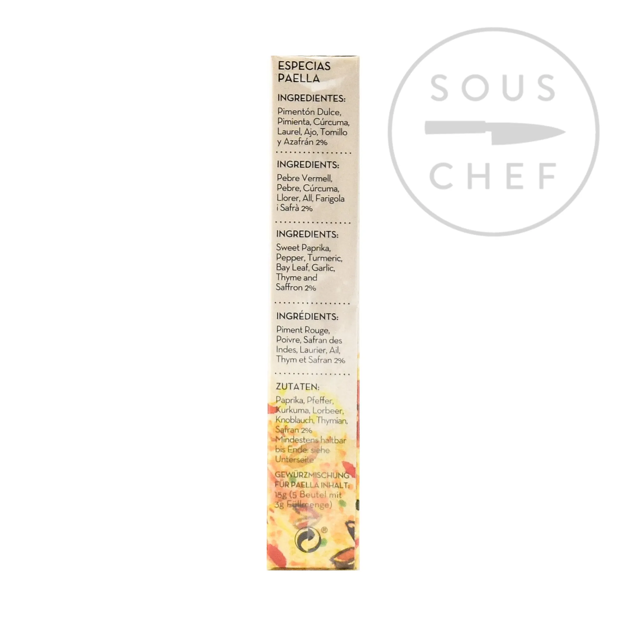New Paella Seasoning Sachets, 5 x 3g Spanish Ingredients|Herbs & Spices