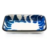 Clearance Paintstroke Enamel Roasting & Serving Dish, Blue & White Baking Supplies & Equipment